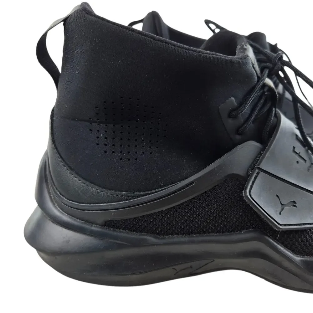 Puma x Fenty by Rihanna Hi Top Sneakers Black Womens 10 Athletic Athleisure Logo